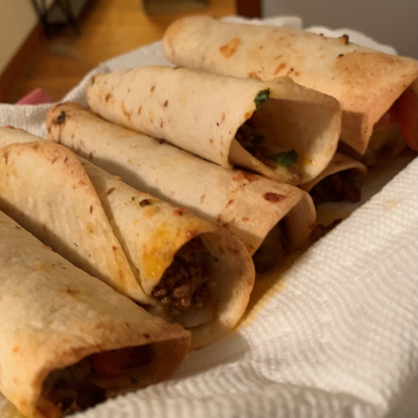 Beef, Chorizo, and Chile Flautas