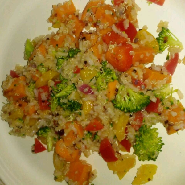 Roasted Sweet Potato Quinoa Salad