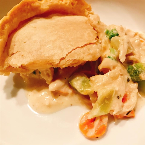 Chicken Pot Pie Alfredo