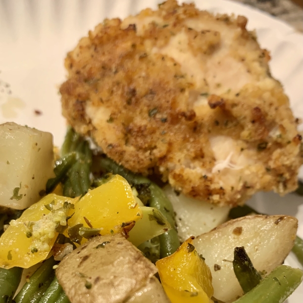 Sheet Pan Parmesan Chicken and Veggies