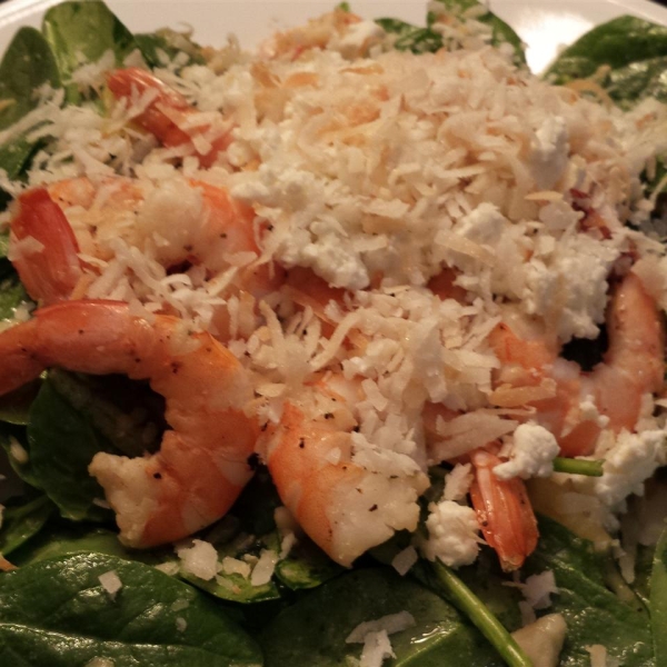 Tropical Shrimp Spinach Salad