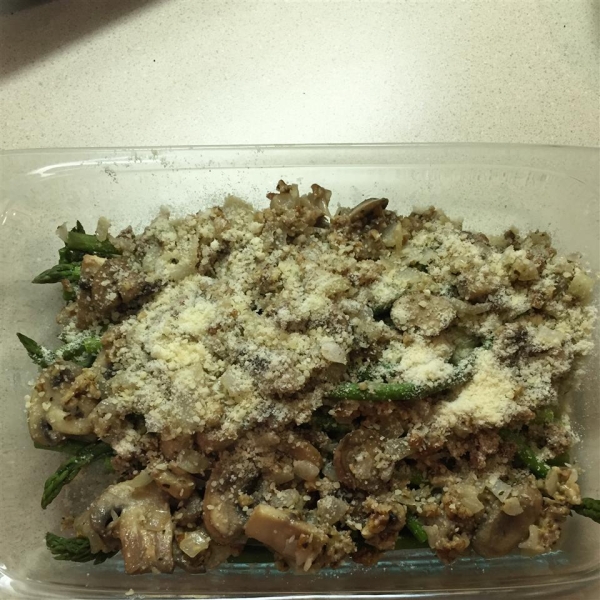 Asparagus with Pecans and Parm
