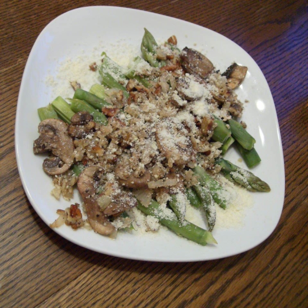Asparagus with Pecans and Parm