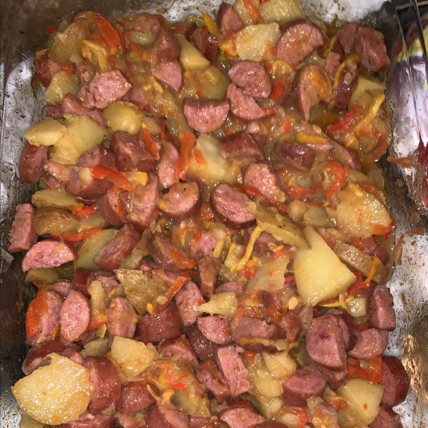 Smoked Sausage Veggie Bake