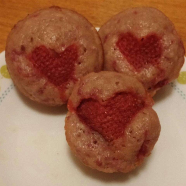 Valentine's Day Strawberry Muffins