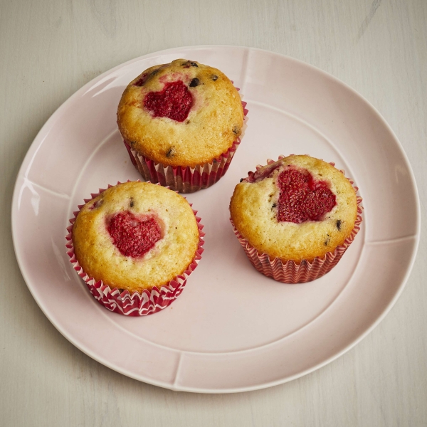 Valentine's Day Strawberry Muffins