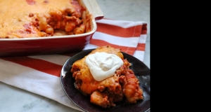 Baked Gnocchi with Ground Turkey and Marinara Sauce