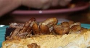 Brooke's Layered Pumpkin-Pecan Cheesecake