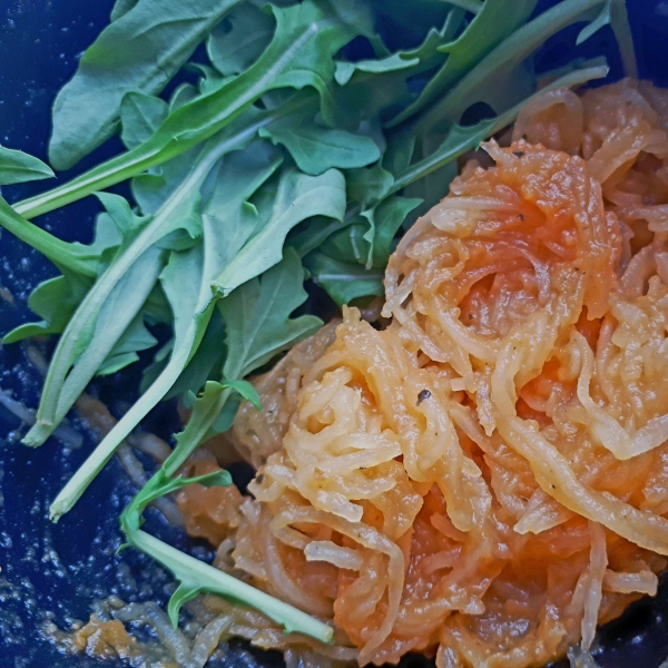 Spaghetti Squash with Creamy Pumpkin Sauce