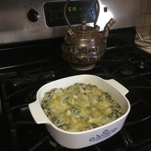 Cheesy Creamed Spinach Casserole