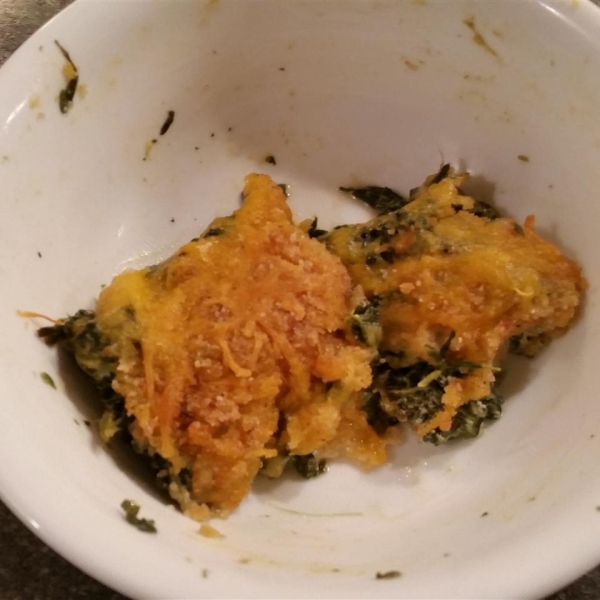 Cheesy Creamed Spinach Casserole