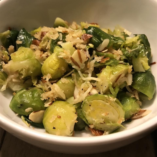 Brussels Sprouts with Toasted Almonds