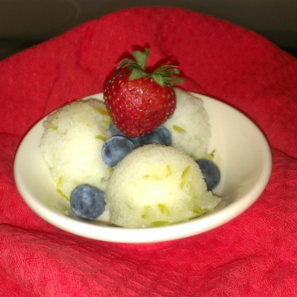 Basil-Lime Sorbet