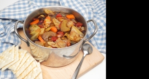 Meatless Cajun Cabbage Soup