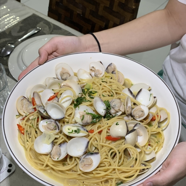 Spaghetti Risottati alle Vongole