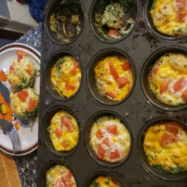 Baked Spinach and Egg White Muffins