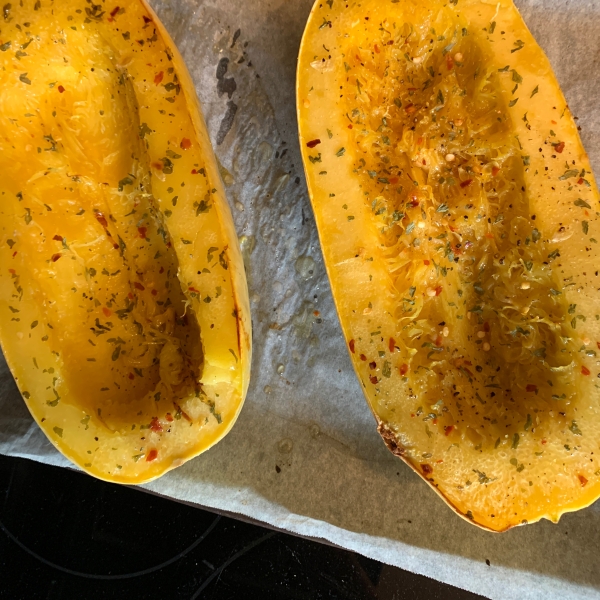 Quick and Spicy Spaghetti Squash