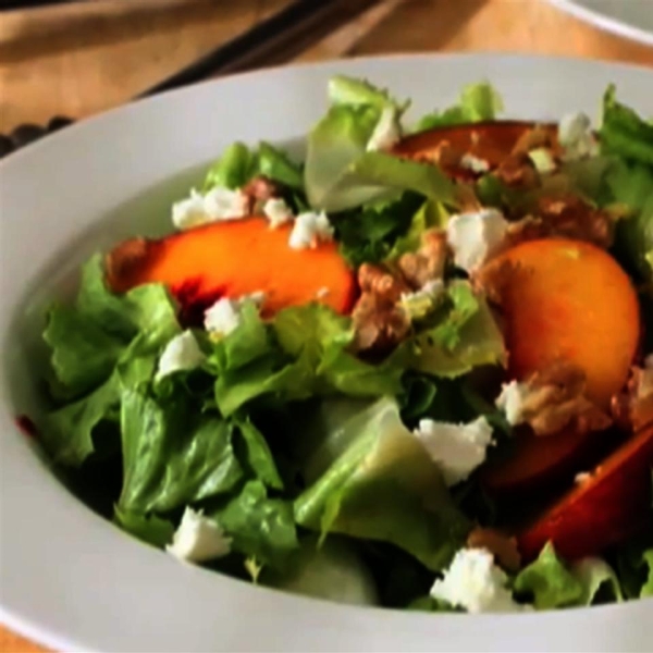 Peach and Escarole Salad