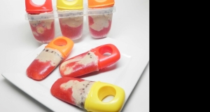 Strawberry-Banana-Tahini Pops