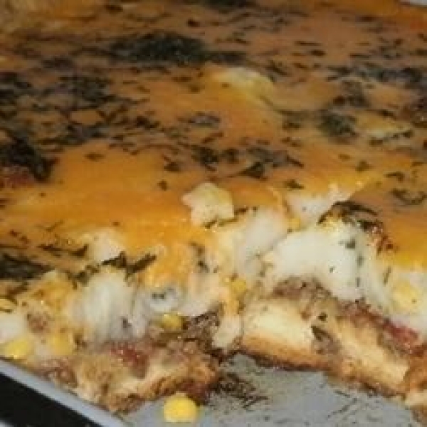 Ground Beef and Mashed Potato Casserole