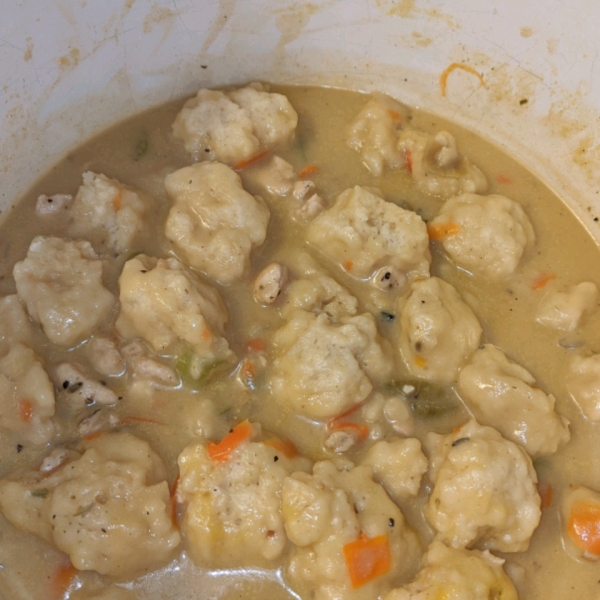 Lighter Chicken and Dumplings