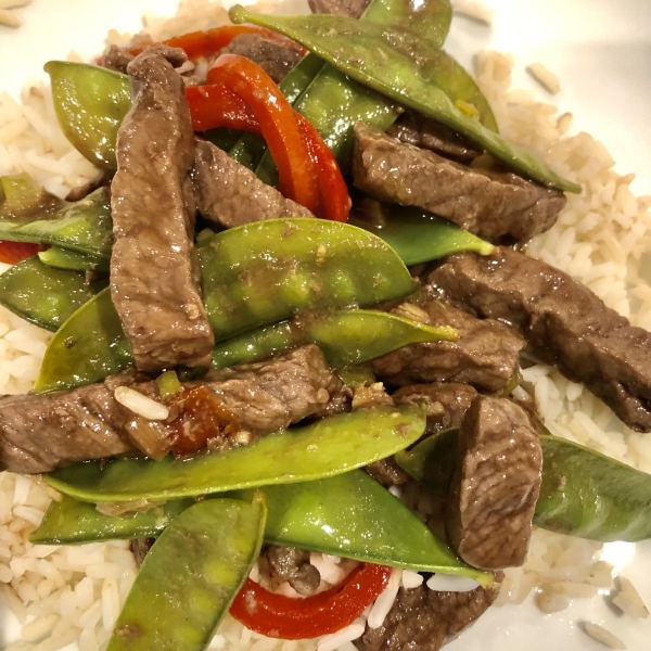 Asian Beef with Snow Peas