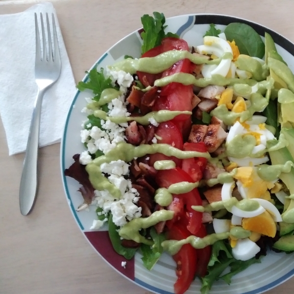 Mini Cobb Salad with Avocado Dressing