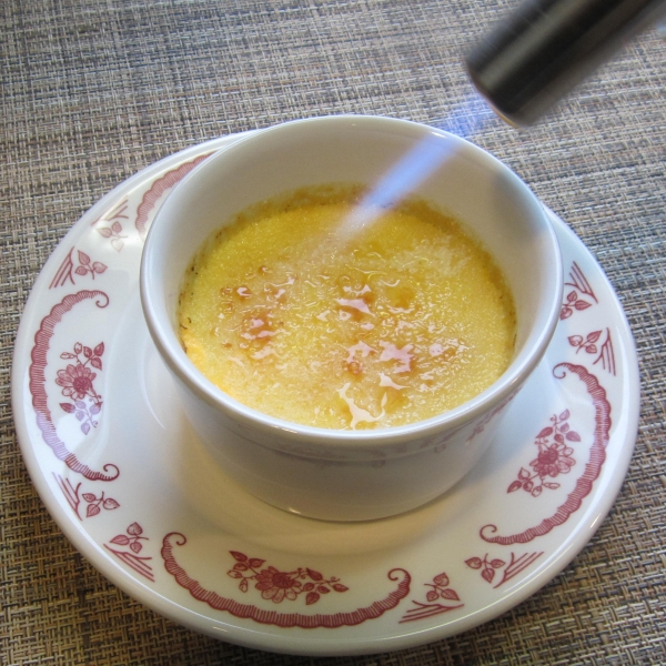 Easy Eggnog Creme Brulee