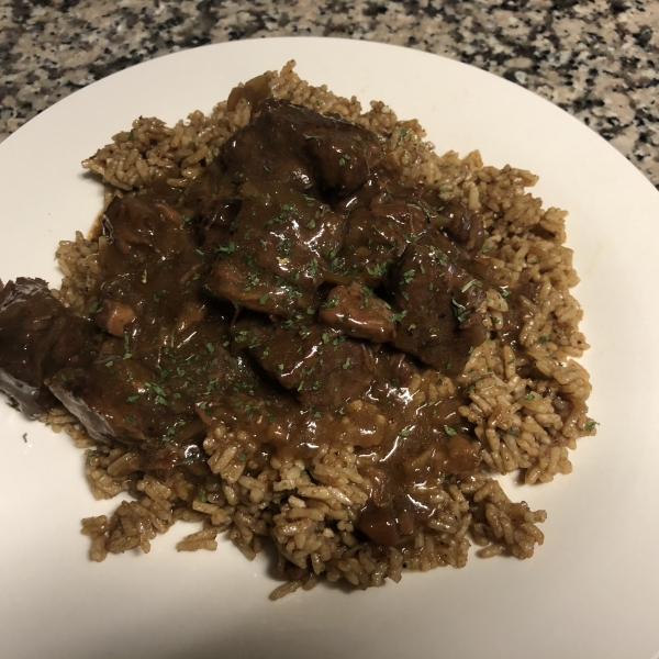 Beef Tips and Noodles
