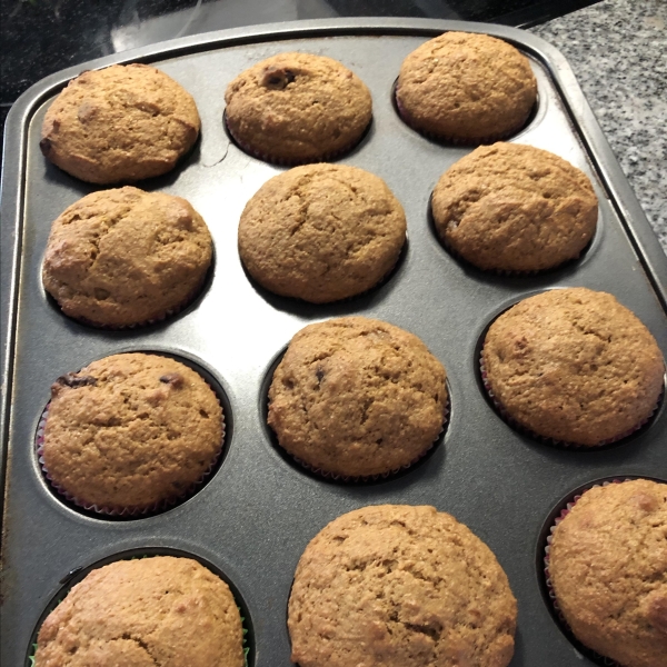 Whole Wheat Pumpkin-Applesauce Muffins