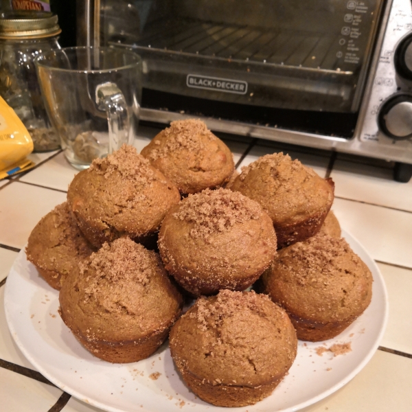 Whole Wheat Pumpkin-Applesauce Muffins