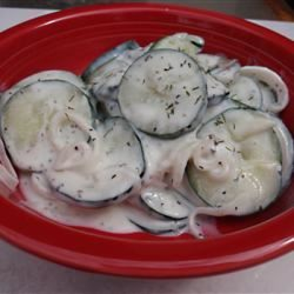 My Grandma's Cool Cucumber Salad