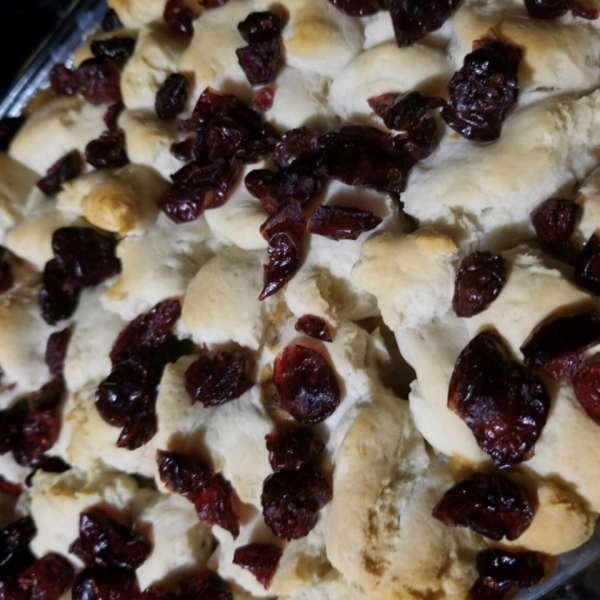 Sausage, Cranberry, and Biscuit Breakfast Bake