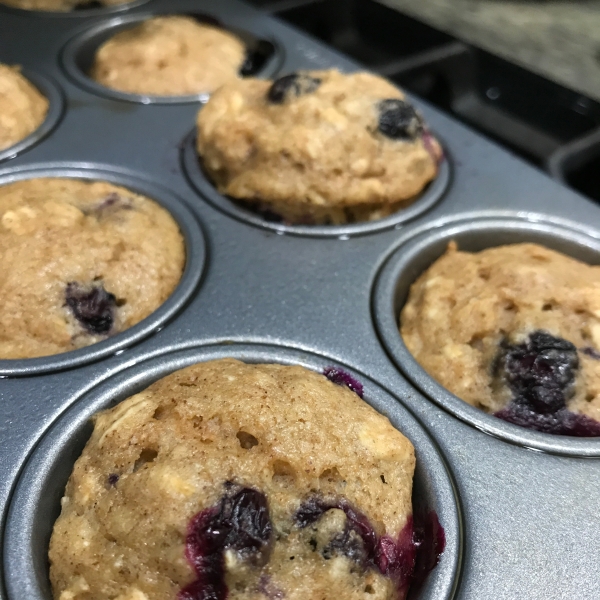 Oat and Blueberry Muffins