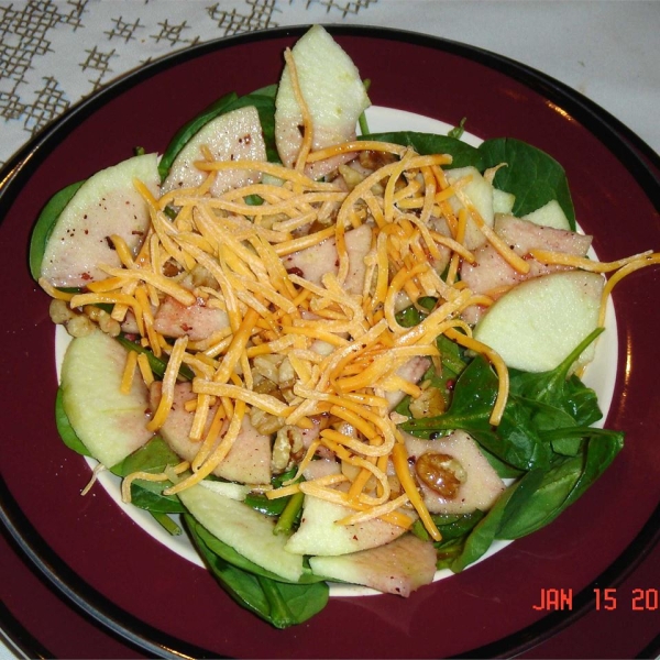 Jackie's Spinach and Apple Salad