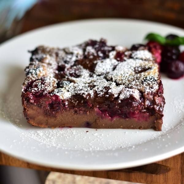 Chocolate-Mixed Berry Baked Custard