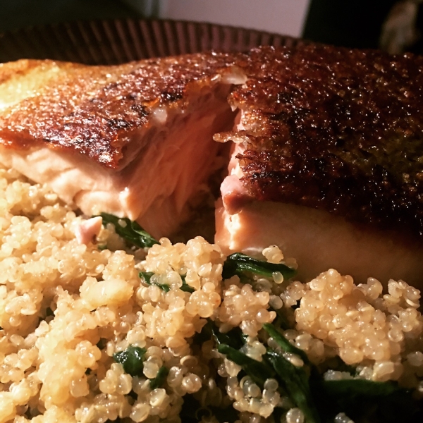 Rick's Sauteed Salmon over Quinoa