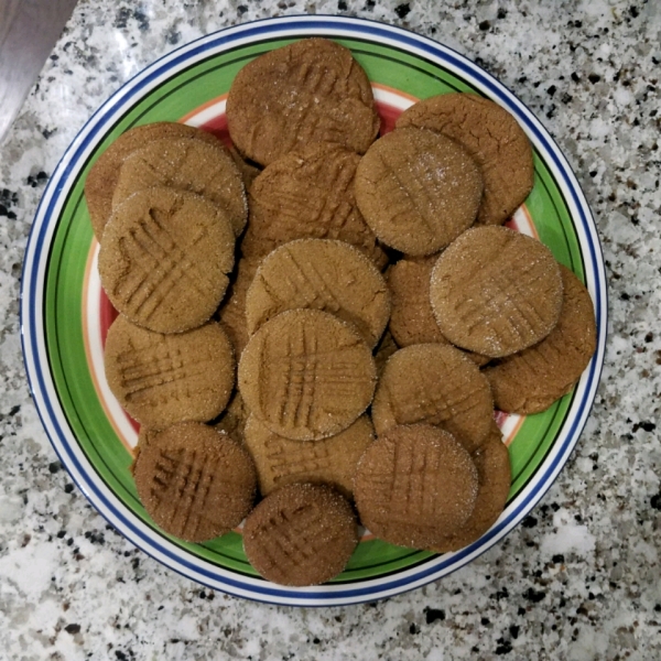 Peanut Butter Molasses Cookies