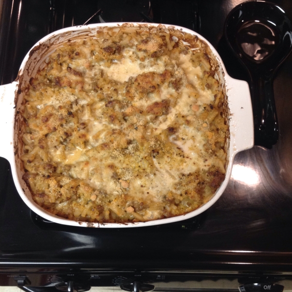Pizza Casserole with Pasta
