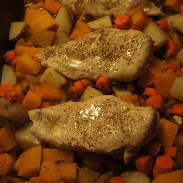 'Welcome Fall' Roasted Chicken and Butternut Squash