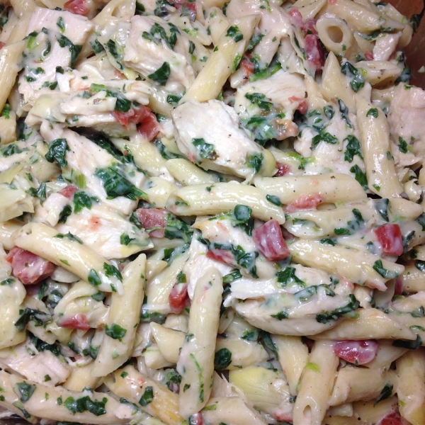 Kena's Chicken Spinach Artichoke Pasta