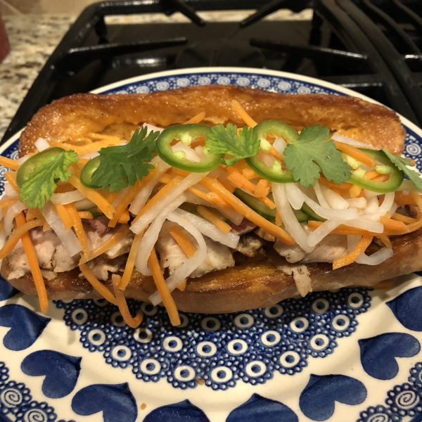 Roasted Pork Banh Mi (Vietnamese Sandwich)