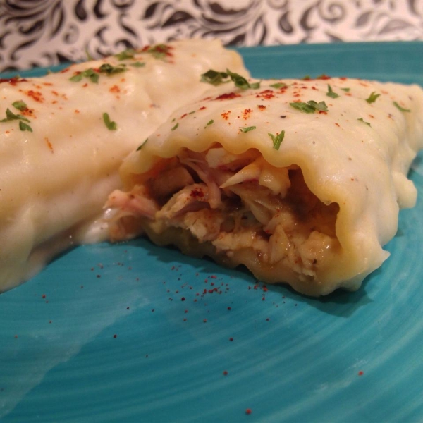 Chicken and Mushroom Manicotti