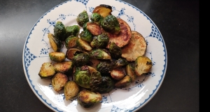 Air Fryer Mustard-Crusted Brussels Sprouts