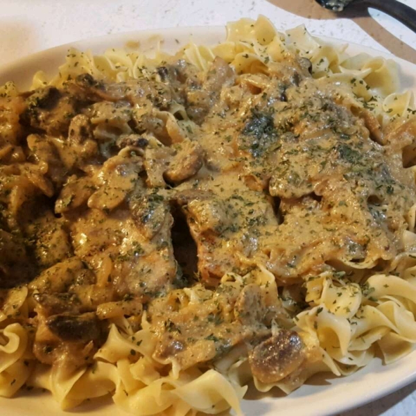 Pork Stroganoff