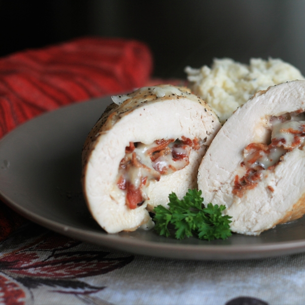 Chicken Rolls with Smoked Fontina and Bacon