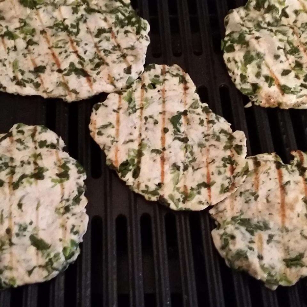 Indian Turkey Burgers With Lime, Cucumbers, and Chutney