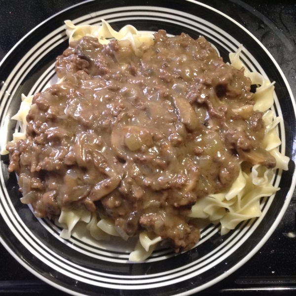 No Sour Cream Beef Stroganoff