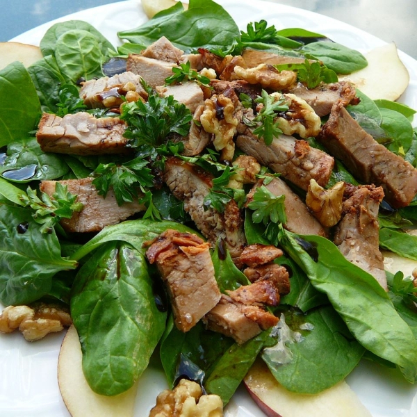 Pork, Pear and Walnut Salad