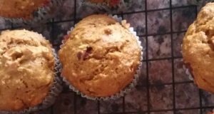 Healthy Pumpkin Cranberry Muffins